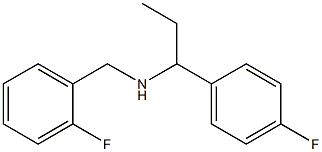 [(2-fluorophenyl)methyl][1-(4-fluorophenyl)propyl]amine Struktur