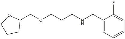 [(2-fluorophenyl)methyl][3-(oxolan-2-ylmethoxy)propyl]amine Struktur