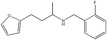 [(2-fluorophenyl)methyl][4-(furan-2-yl)butan-2-yl]amine Struktur