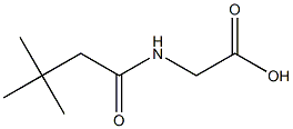 [(3,3-dimethylbutanoyl)amino]acetic acid Struktur