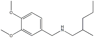 [(3,4-dimethoxyphenyl)methyl](2-methylpentyl)amine Struktur