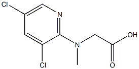 [(3,5-dichloropyridin-2-yl)(methyl)amino]acetic acid Struktur