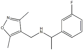 [(3,5-dimethyl-1,2-oxazol-4-yl)methyl][1-(3-fluorophenyl)ethyl]amine Struktur