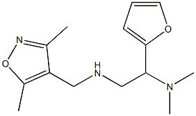 [(3,5-dimethyl-1,2-oxazol-4-yl)methyl][2-(dimethylamino)-2-(furan-2-yl)ethyl]amine Struktur