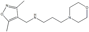 [(3,5-dimethyl-1,2-oxazol-4-yl)methyl][3-(morpholin-4-yl)propyl]amine Struktur