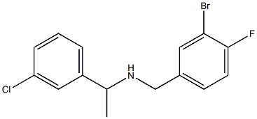 [(3-bromo-4-fluorophenyl)methyl][1-(3-chlorophenyl)ethyl]amine Struktur