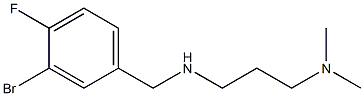 [(3-bromo-4-fluorophenyl)methyl][3-(dimethylamino)propyl]amine Struktur