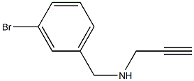 [(3-bromophenyl)methyl](prop-2-yn-1-yl)amine Struktur