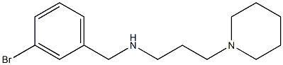 [(3-bromophenyl)methyl][3-(piperidin-1-yl)propyl]amine Struktur