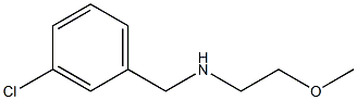 [(3-chlorophenyl)methyl](2-methoxyethyl)amine Struktur