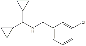 [(3-chlorophenyl)methyl](dicyclopropylmethyl)amine Struktur