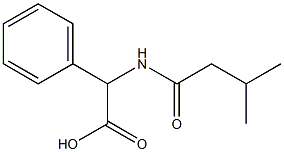 [(3-methylbutanoyl)amino](phenyl)acetic acid Struktur