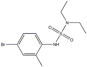 [(4-bromo-2-methylphenyl)sulfamoyl]diethylamine Struktur