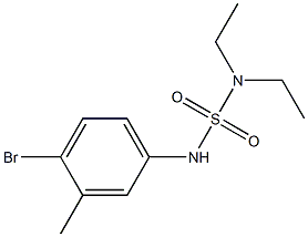 [(4-bromo-3-methylphenyl)sulfamoyl]diethylamine Struktur