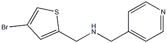 [(4-bromothiophen-2-yl)methyl](pyridin-4-ylmethyl)amine Struktur