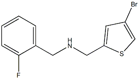 [(4-bromothiophen-2-yl)methyl][(2-fluorophenyl)methyl]amine Struktur