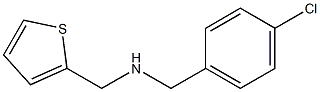 [(4-chlorophenyl)methyl](thiophen-2-ylmethyl)amine Struktur