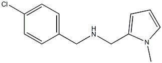 [(4-chlorophenyl)methyl][(1-methyl-1H-pyrrol-2-yl)methyl]amine Struktur