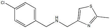 [(4-chlorophenyl)methyl][(2-methyl-1,3-thiazol-4-yl)methyl]amine Struktur