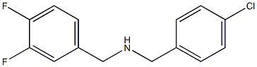 [(4-chlorophenyl)methyl][(3,4-difluorophenyl)methyl]amine Struktur