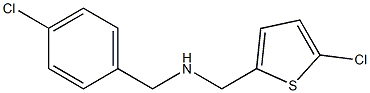 [(4-chlorophenyl)methyl][(5-chlorothiophen-2-yl)methyl]amine Struktur