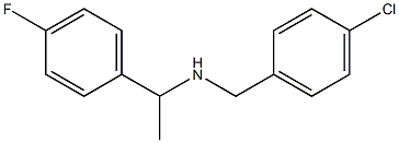 [(4-chlorophenyl)methyl][1-(4-fluorophenyl)ethyl]amine Struktur