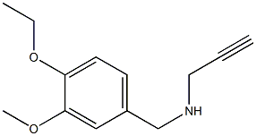 [(4-ethoxy-3-methoxyphenyl)methyl](prop-2-yn-1-yl)amine Struktur