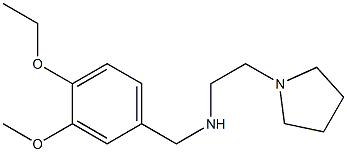 [(4-ethoxy-3-methoxyphenyl)methyl][2-(pyrrolidin-1-yl)ethyl]amine Struktur