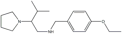 [(4-ethoxyphenyl)methyl][3-methyl-2-(pyrrolidin-1-yl)butyl]amine Struktur