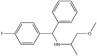 [(4-fluorophenyl)(phenyl)methyl](1-methoxypropan-2-yl)amine Struktur