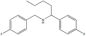 [(4-fluorophenyl)methyl][1-(4-fluorophenyl)pentyl]amine Struktur