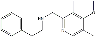 [(4-methoxy-3,5-dimethylpyridin-2-yl)methyl](2-phenylethyl)amine Struktur