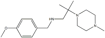 [(4-methoxyphenyl)methyl][2-methyl-2-(4-methylpiperazin-1-yl)propyl]amine Struktur