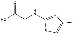 [(4-methyl-1,3-thiazol-2-yl)amino]acetic acid Struktur