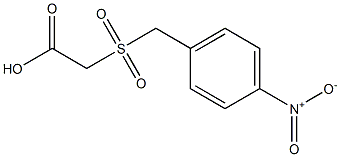 [(4-nitrobenzyl)sulfonyl]acetic acid Struktur