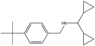 [(4-tert-butylphenyl)methyl](dicyclopropylmethyl)amine Struktur