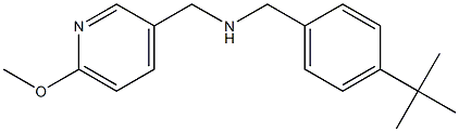 [(4-tert-butylphenyl)methyl][(6-methoxypyridin-3-yl)methyl]amine Struktur