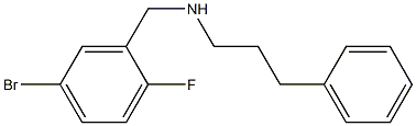 [(5-bromo-2-fluorophenyl)methyl](3-phenylpropyl)amine Struktur