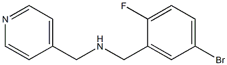 [(5-bromo-2-fluorophenyl)methyl](pyridin-4-ylmethyl)amine Struktur