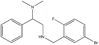 [(5-bromo-2-fluorophenyl)methyl][2-(dimethylamino)-2-phenylethyl]amine Struktur