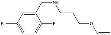 [(5-bromo-2-fluorophenyl)methyl][3-(ethenyloxy)propyl]amine Struktur