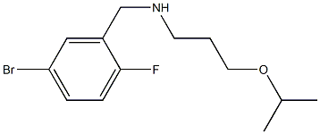 [(5-bromo-2-fluorophenyl)methyl][3-(propan-2-yloxy)propyl]amine Struktur