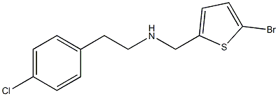 [(5-bromothiophen-2-yl)methyl][2-(4-chlorophenyl)ethyl]amine Struktur