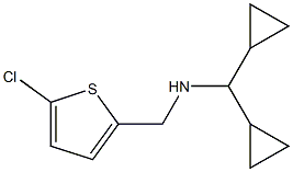 [(5-chlorothiophen-2-yl)methyl](dicyclopropylmethyl)amine Struktur