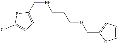 [(5-chlorothiophen-2-yl)methyl][3-(furan-2-ylmethoxy)propyl]amine Struktur