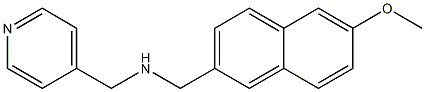 [(6-methoxynaphthalen-2-yl)methyl](pyridin-4-ylmethyl)amine Struktur