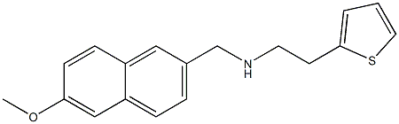 [(6-methoxynaphthalen-2-yl)methyl][2-(thiophen-2-yl)ethyl]amine Struktur