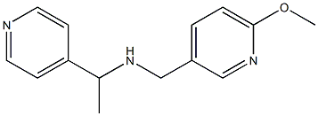 [(6-methoxypyridin-3-yl)methyl][1-(pyridin-4-yl)ethyl]amine Struktur