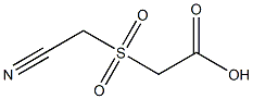 [(cyanomethyl)sulfonyl]acetic acid Struktur