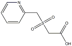 [(pyridin-2-ylmethyl)sulfonyl]acetic acid Struktur